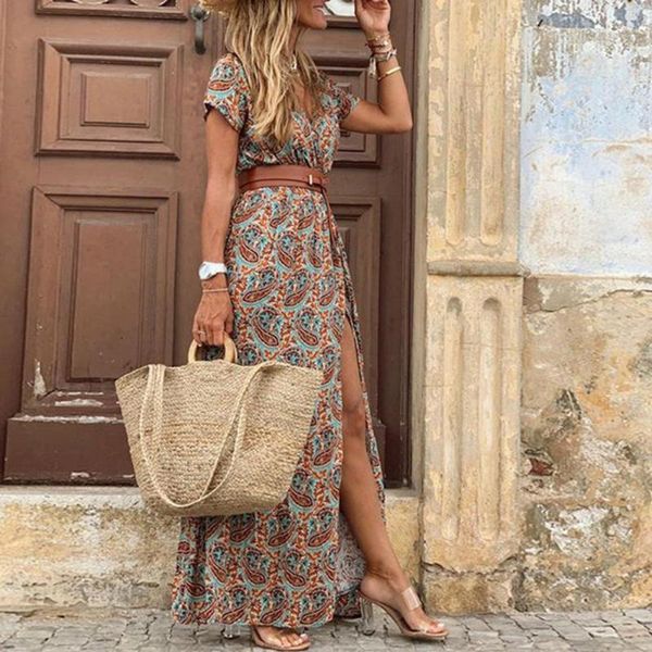 casual dresses 80% dropwomen bohemian fashion dress paisley print big hem short sleeve slit long with belt work, Black;gray
casual dresses 80% dropwomen bohemian fashion dress paisley print big hem short sleeve slit long with belt work, Black;gray