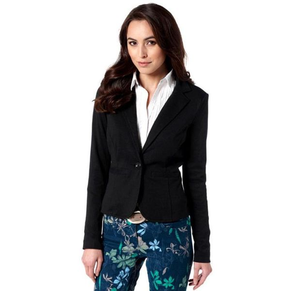 women's suits & blazers women fashion notch collar long sleeve solid single button blazer casual business autumn spring regular pockets, White;black
women's suits & blazers women fashion notch collar long sleeve solid single button blazer casual business autumn spring regular pockets, White;black