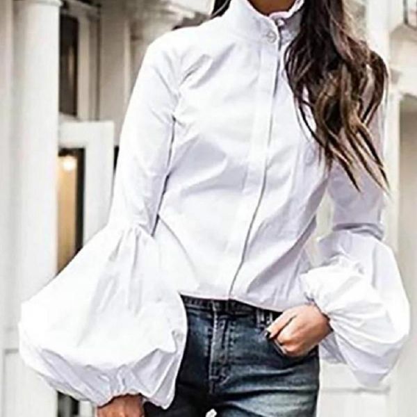 women's blouses & shirts elegant lantern sleeve women stand collar plus size white blouse female outfit chemise blusa mujer s-xxl
women's blouses & shirts elegant lantern sleeve women stand collar plus size white blouse female outfit chemise blusa mujer s-xxl