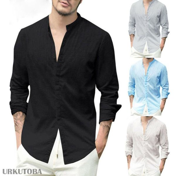men's casual v neck long sleeve cotton linen shirts male's solid color basic button shirt black white blue gray, White;black
men's casual v neck long sleeve cotton linen shirts male's solid color basic button shirt black white blue gray, White;black