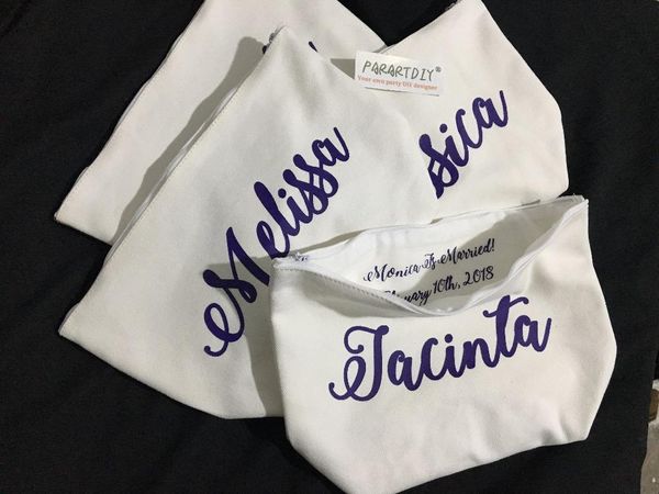 gift wrap personalised maid of honor bridesmaid bride names wedding make up bags unique for bridal shower party favors
gift wrap personalised maid of honor bridesmaid bride names wedding make up bags unique for bridal shower party favors