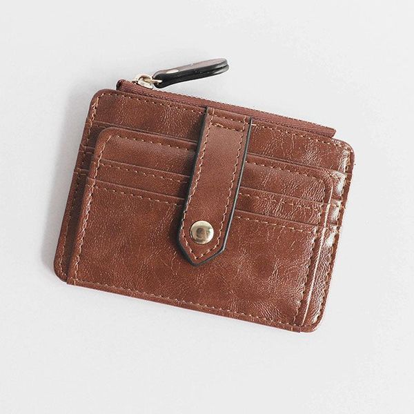 card holders ultra thin id bag women's small wallet short fashion retro simple mini change subway holder, Brown;gray
card holders ultra thin id bag women's small wallet short fashion retro simple mini change subway holder, Brown;gray