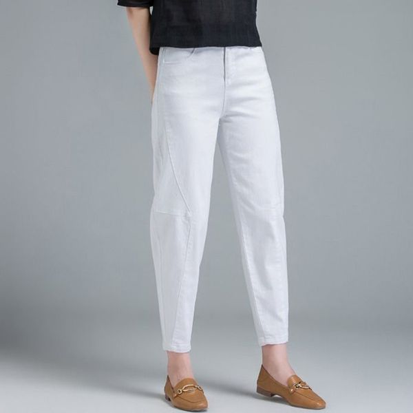 new arrival spring summer women high waist loose harem pants plus size casual cotton denim female ankle-length red jeans d319, Blue
new arrival spring summer women high waist loose harem pants plus size casual cotton denim female ankle-length red jeans d319, Blue