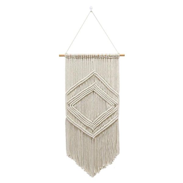 tapestries bohemian macrame wall hanging diamond-shaped tapestry beige hand-woven tassel home bedroom backdrop art decoration
tapestries bohemian macrame wall hanging diamond-shaped tapestry beige hand-woven tassel home bedroom backdrop art decoration