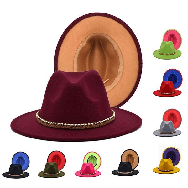 wide brim hats selling tuo toned fedoras hat women and man pearl belt panama party classic fashion ladies autumn, Blue;gray
wide brim hats selling tuo toned fedoras hat women and man pearl belt panama party classic fashion ladies autumn, Blue;gray
