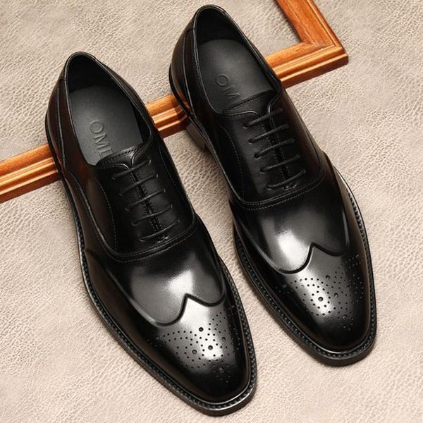 genuine leather shoes men business dress size 11 round head brogue lace up wedding oxford formal black party
genuine leather shoes men business dress size 11 round head brogue lace up wedding oxford formal black party
