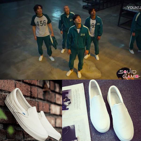 squid game canvas running shoes sports fashion white black rubber skateboard classic casual men's clipper sneaker womens low-trainers s
squid game canvas running shoes sports fashion white black rubber skateboard classic casual men's clipper sneaker womens low-trainers s