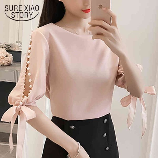 summer pearl sleeve loose women blouses white korean chiffon shirt small fresh female blusas 0359 40 210415
summer pearl sleeve loose women blouses white korean chiffon shirt small fresh female blusas 0359 40 210415