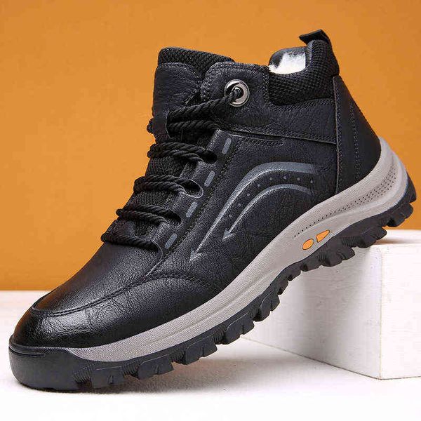 northeast cotton shoes men's winter warm plush thickened wool integrated snow boots leather sports high top, Black
northeast cotton shoes men's winter warm plush thickened wool integrated snow boots leather sports high top, Black