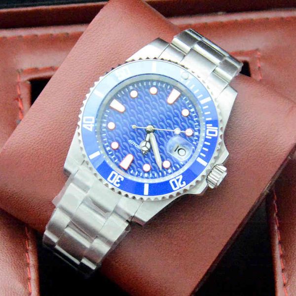 new 40mm automatic watch blue aseptic dial light-emitting hand rotating beam date magnifying glass rvs caseic ring, Slivery;brown
new 40mm automatic watch blue aseptic dial light-emitting hand rotating beam date magnifying glass rvs caseic ring, Slivery;brown