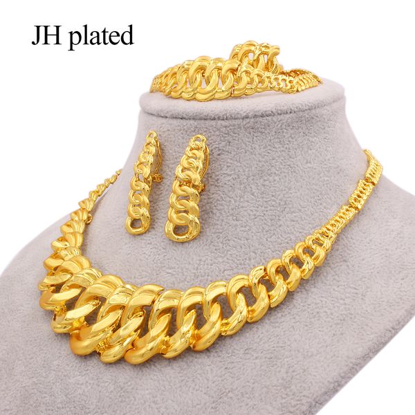 24k gold color jewelry sets for women bridal luxury necklace earrings bracelet ring set indian african wedding ornament gifts, Golden;silver
24k gold color jewelry sets for women bridal luxury necklace earrings bracelet ring set indian african wedding ornament gifts, Golden;silver