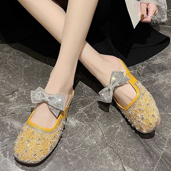 rimocy luxury crystal bow flat slippers women summer fashion square toe mules slides femme outdoor non slip weeding shoes 210528, Black
rimocy luxury crystal bow flat slippers women summer fashion square toe mules slides femme outdoor non slip weeding shoes 210528, Black