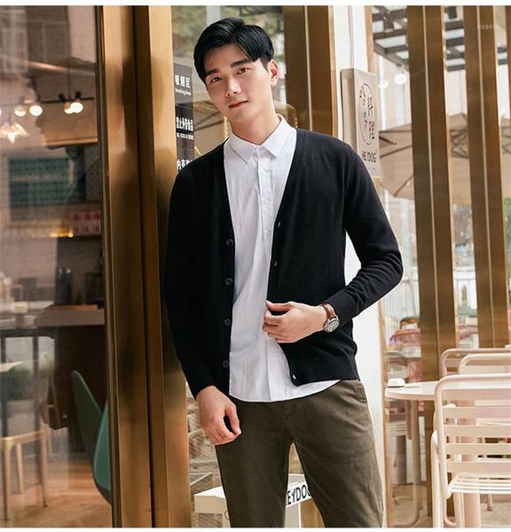 men's sweaters mrmt 2021 brand 100% cotton knit cardigan slim long-sleeved men sweater for male v-neck casual knitted, White;black
men's sweaters mrmt 2021 brand 100% cotton knit cardigan slim long-sleeved men sweater for male v-neck casual knitted, White;black