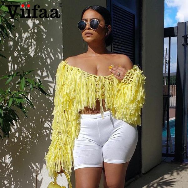 women's knits & tees viifaa cut out fringe cropped cardigan fall 2021 womens fashion solid color streetwear knitted sweater coat, White
women's knits & tees viifaa cut out fringe cropped cardigan fall 2021 womens fashion solid color streetwear knitted sweater coat, White