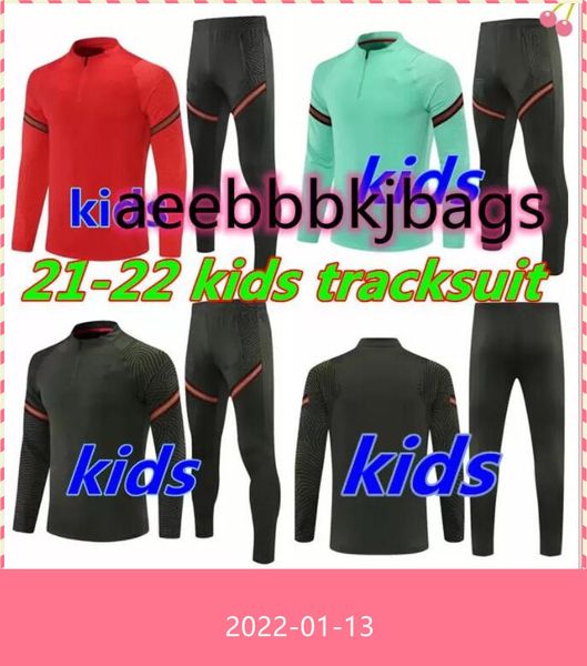 21 22 kids tracksuits soccer training 2021 child football suit jogging tracksuit chandal futbol survetement foot, Black
21 22 kids tracksuits soccer training 2021 child football suit jogging tracksuit chandal futbol survetement foot, Black