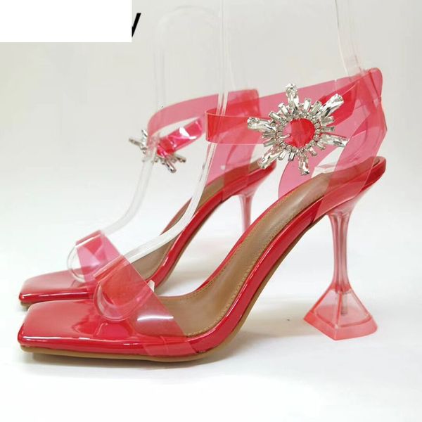sandals cup high heels crystal shoes woman rhinestone sunflower women ankle strap transparent pvc party dress 73gw, Black
sandals cup high heels crystal shoes woman rhinestone sunflower women ankle strap transparent pvc party dress 73gw, Black