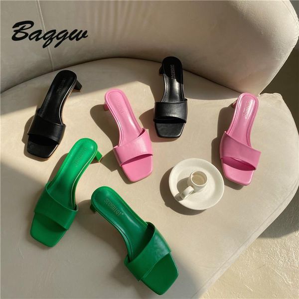 slippers 2021 solid color fish mouth female middle heel square head women's korean simple and cute mujer, Black
slippers 2021 solid color fish mouth female middle heel square head women's korean simple and cute mujer, Black