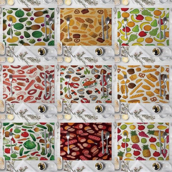 mats & pads fashion fruit print rectangle western style table pad cut placemat for dinner kitchen 40x30cm
mats & pads fashion fruit print rectangle western style table pad cut placemat for dinner kitchen 40x30cm