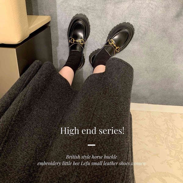 grape mother studiolee british style horse buckle embroidery spring and autumn new little bee lefu small leather single shoes women, Black
grape mother studiolee british style horse buckle embroidery spring and autumn new little bee lefu small leather single shoes women, Black