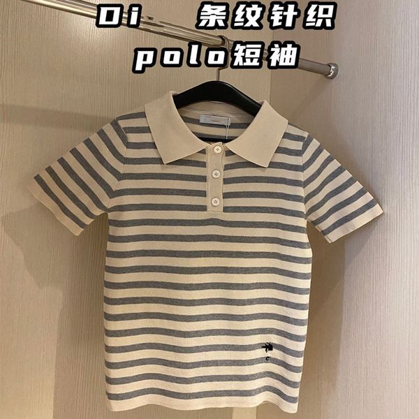 new summer new college style embroidery little bee stripe knitted polo women's short sleeve 07093, White
new summer new college style embroidery little bee stripe knitted polo women's short sleeve 07093, White