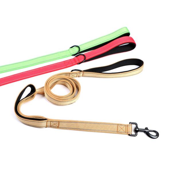heavy duty rope leash with 2 padded handle reflective double handle, perfect for large medium or small dog collars & leashes
heavy duty rope leash with 2 padded handle reflective double handle, perfect for large medium or small dog collars & leashes