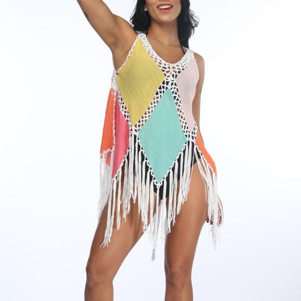 summer beach dress women patchwork bikini cover up hollow tassel strap swimsuit cover-ups swimwear tunics beachwear 2021 women's, White;black
summer beach dress women patchwork bikini cover up hollow tassel strap swimsuit cover-ups swimwear tunics beachwear 2021 women's, White;black