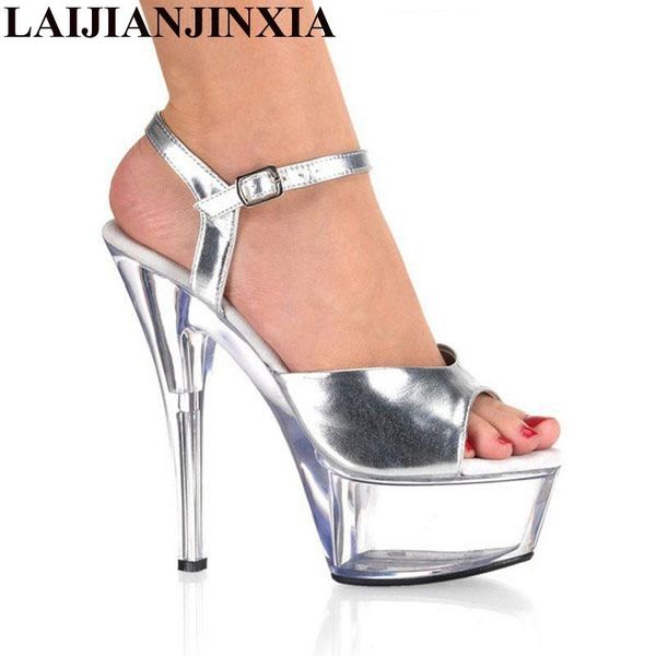 plus size ankle strap 15cm high heel platforms pole dance shoes star/model sandals party/wedding h-223, Black
plus size ankle strap 15cm high heel platforms pole dance shoes star/model sandals party/wedding h-223, Black