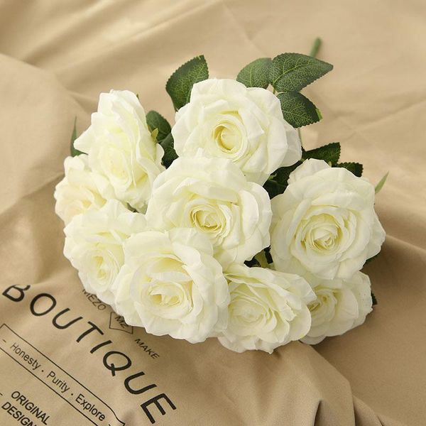 1pc bunch of roses imitation flowers bride holding simulation home decoration wedding artificial decorative & wreaths
1pc bunch of roses imitation flowers bride holding simulation home decoration wedding artificial decorative & wreaths