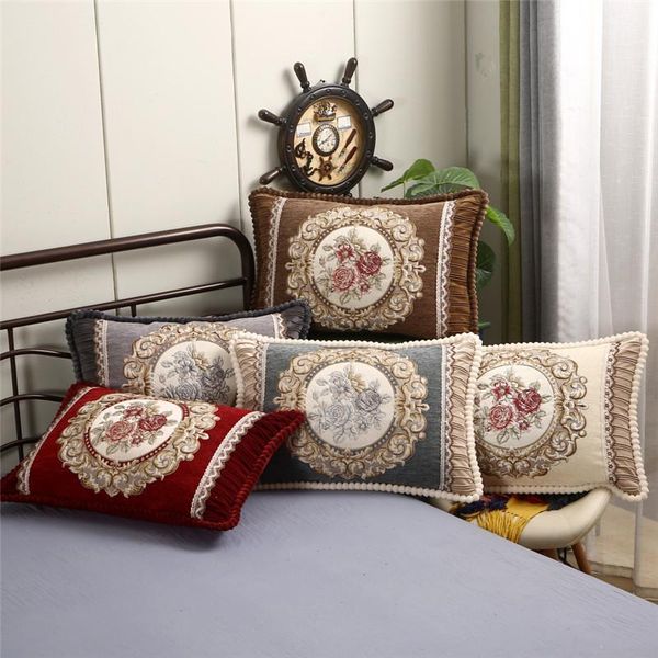 cushion/decorative pillow 45*65cm lumbar case european embossed jacquard floral pattern back waist cushion cover rectangle cojines home deco
cushion/decorative pillow 45*65cm lumbar case european embossed jacquard floral pattern back waist cushion cover rectangle cojines home deco