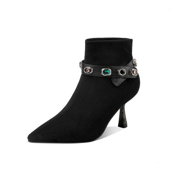boots suede leather bowties ankle pointed toe thin high heels night club dress shoes black gray woman1
boots suede leather bowties ankle pointed toe thin high heels night club dress shoes black gray woman1