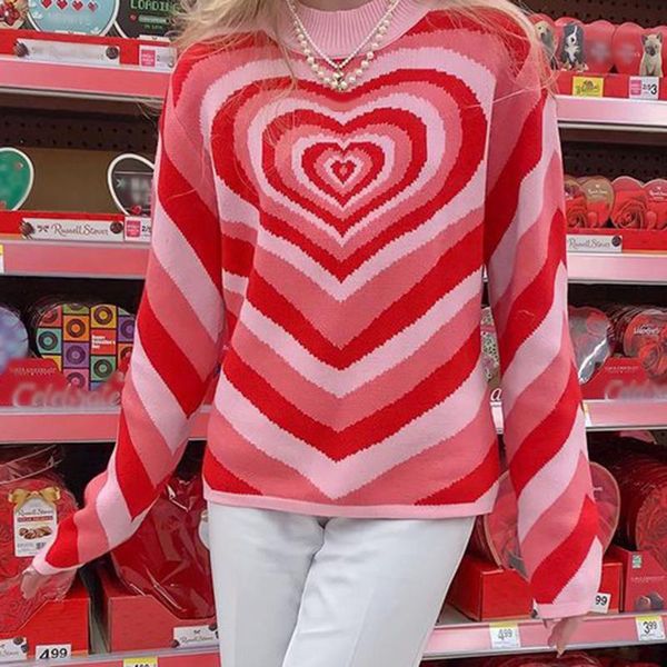 women's sweaters women heart striped turtleneck pullovers sweet long sleeve pink woman fashion loose harajuku knitwear summer, White;black
women's sweaters women heart striped turtleneck pullovers sweet long sleeve pink woman fashion loose harajuku knitwear summer, White;black