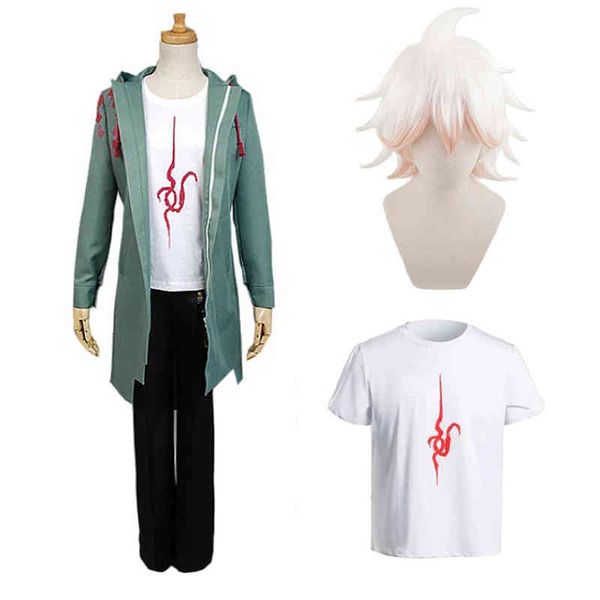 komaeda nagito super danganronpa 2 men's wear, et, t-shirt, green military windbreaker, halloween casual cloak, cosplay wig, Tan;black
komaeda nagito super danganronpa 2 men's wear, et, t-shirt, green military windbreaker, halloween casual cloak, cosplay wig, Tan;black