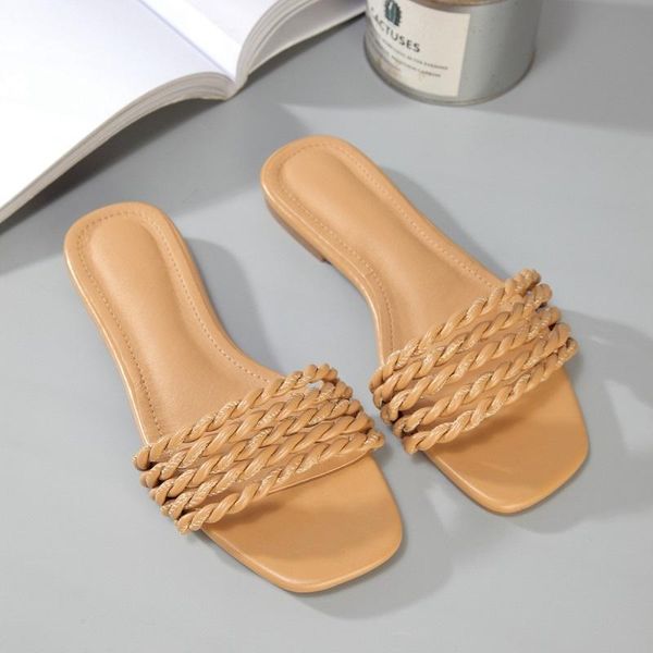 summer women slippers beach flat shoes open toe sandals roman flip flops weaving belt outdoor ladies slides, Black
summer women slippers beach flat shoes open toe sandals roman flip flops weaving belt outdoor ladies slides, Black