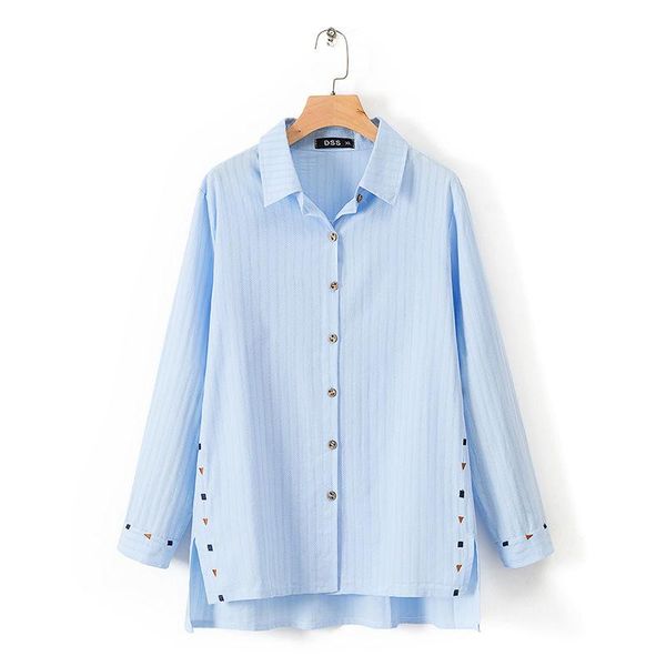 women's blouses & shirts autumn women long sleeve loose all-matched casual striped white blouse 100% cotton female embroidery plus siz
women's blouses & shirts autumn women long sleeve loose all-matched casual striped white blouse 100% cotton female embroidery plus siz