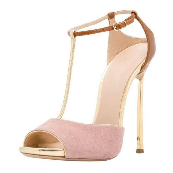 real po custom make woman open toe t strap spike heel buckle sandal 11cm metal sandals, Black
real po custom make woman open toe t strap spike heel buckle sandal 11cm metal sandals, Black