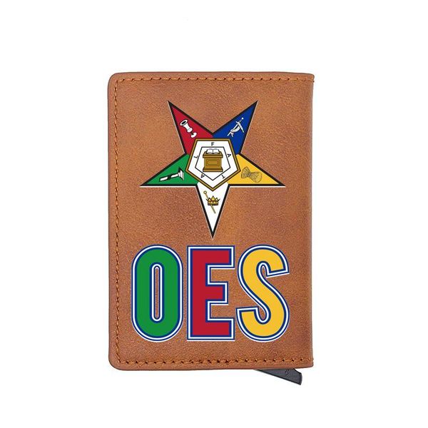 card holders personality rfid holder wallet classic men women masonic order of the eastern star oes leather male purses, Brown;gray
card holders personality rfid holder wallet classic men women masonic order of the eastern star oes leather male purses, Brown;gray