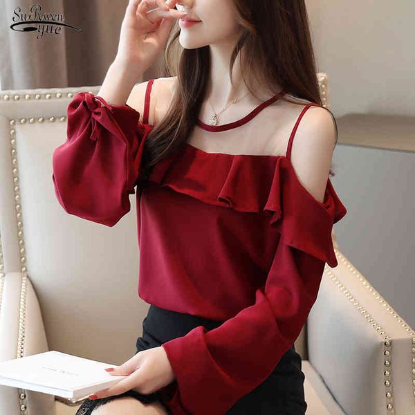 autumn solid color mesh chiffon shirt women office elegant lantern long sleeve blouse off shoulder ladies 10895 210508, White
autumn solid color mesh chiffon shirt women office elegant lantern long sleeve blouse off shoulder ladies 10895 210508, White