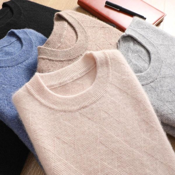 men's sweaters 2021 winter round neck slim fashion knitted pullovers men solid color casual 100% wool male sweater, White;black
men's sweaters 2021 winter round neck slim fashion knitted pullovers men solid color casual 100% wool male sweater, White;black