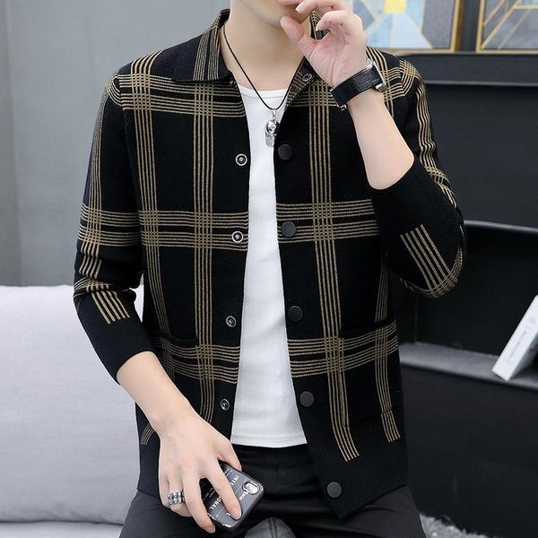 men's sweaters spring autumn men luxury knit casual cardigan jacket man solid color sweater coat, White;black
men's sweaters spring autumn men luxury knit casual cardigan jacket man solid color sweater coat, White;black