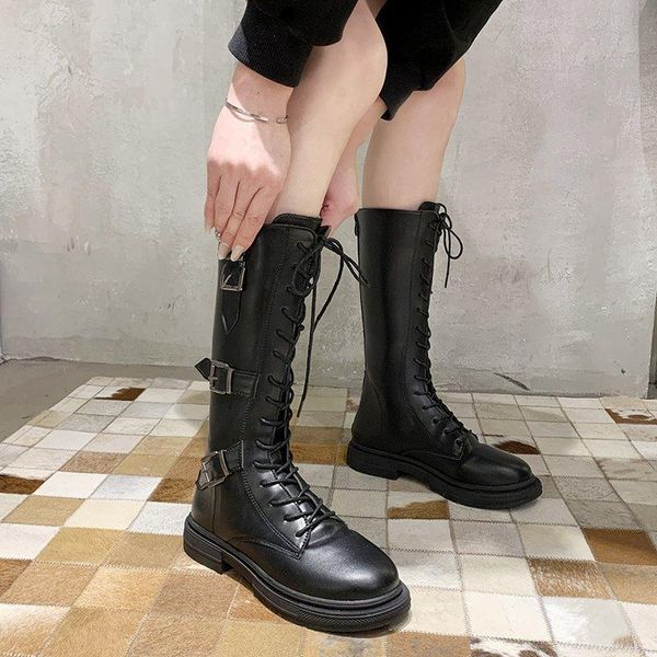 boots women 2021 female shoes round toe lace up flat heel winter footwear luxury designer rubber ladies over-the-knee leathe, Black
boots women 2021 female shoes round toe lace up flat heel winter footwear luxury designer rubber ladies over-the-knee leathe, Black