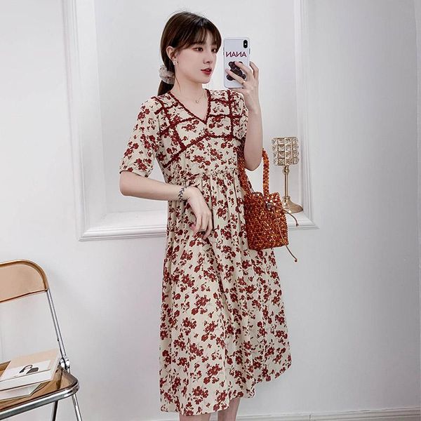maternity dresses 26487# clothes summer v neck cotton short sleeves loose stylish dress pregnant women mom, White
maternity dresses 26487# clothes summer v neck cotton short sleeves loose stylish dress pregnant women mom, White