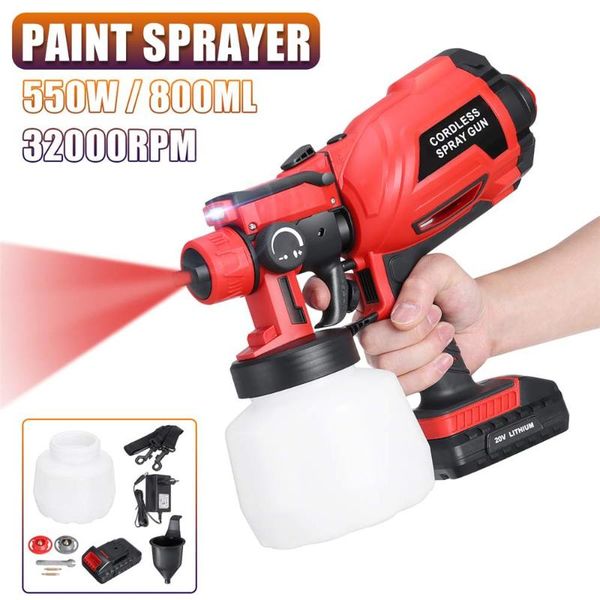 professional spray guns 800ml electric cordless paint gun high power 550w 20v painting sprayer airbrush tools for home with battery
professional spray guns 800ml electric cordless paint gun high power 550w 20v painting sprayer airbrush tools for home with battery