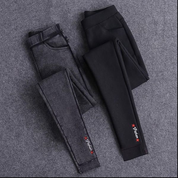 womens capris embroidery solid pencil pants full length leggings high waist stretch trousers female casual wear washed black, Black;white
womens capris embroidery solid pencil pants full length leggings high waist stretch trousers female casual wear washed black, Black;white