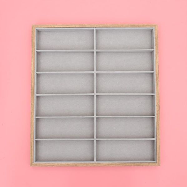 jewelry pouches, bags 1pc sunglasses container wooden display holder with gray cloth organizer for home shop 12 grids(wood color, grey), Pink;blue
jewelry pouches, bags 1pc sunglasses container wooden display holder with gray cloth organizer for home shop 12 grids(wood color, grey), Pink;blue