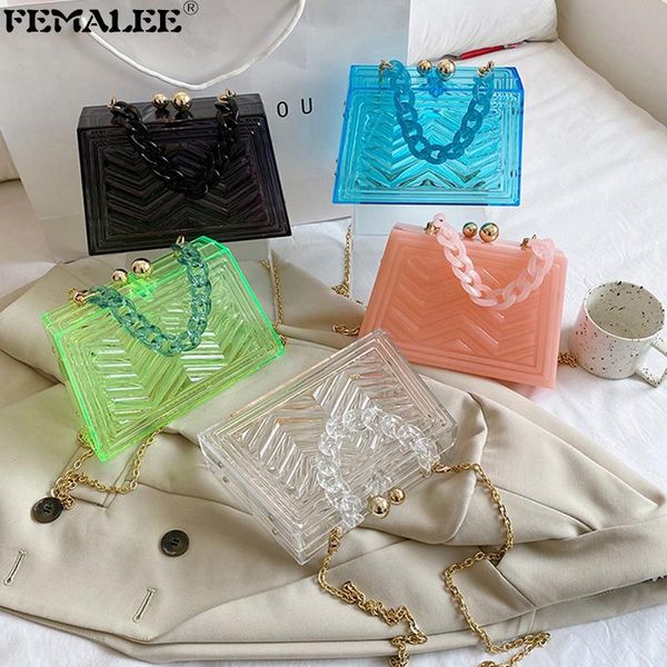 evening bags transparent acrylic chain box jelly handbags clear pvc diamond lattice shoulder bolsas 2021 trendy quilted crossbody tote sac
evening bags transparent acrylic chain box jelly handbags clear pvc diamond lattice shoulder bolsas 2021 trendy quilted crossbody tote sac