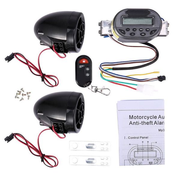 car audio motorcycle waterproof speaker anti-theft alarm guard 12v fm radio mp3 player usb charge for feych
car audio motorcycle waterproof speaker anti-theft alarm guard 12v fm radio mp3 player usb charge for feych