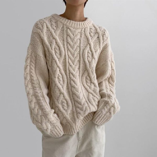 women's sweaters 2021 winter women knitted female pullover solid twist loose concise elegant office lady casual all match, White;black
women's sweaters 2021 winter women knitted female pullover solid twist loose concise elegant office lady casual all match, White;black