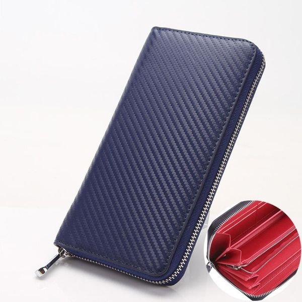 men's wallet carbon fiber microfiber purse cards bag waterproof fashion non-slip long phone zippered women's pocket wallets, Red;black
men's wallet carbon fiber microfiber purse cards bag waterproof fashion non-slip long phone zippered women's pocket wallets, Red;black