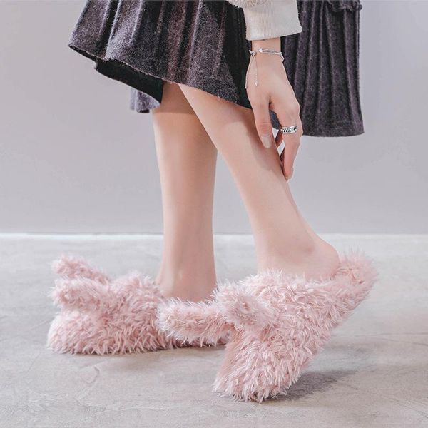girl home slippers long-eared kawaii indoor slip on flats slides female warm shoes, Black
girl home slippers long-eared kawaii indoor slip on flats slides female warm shoes, Black