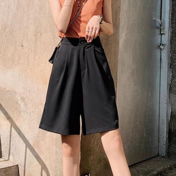 long summer chiffon women short knee length black loose streetwear bermuda for clothing, White;black
long summer chiffon women short knee length black loose streetwear bermuda for clothing, White;black